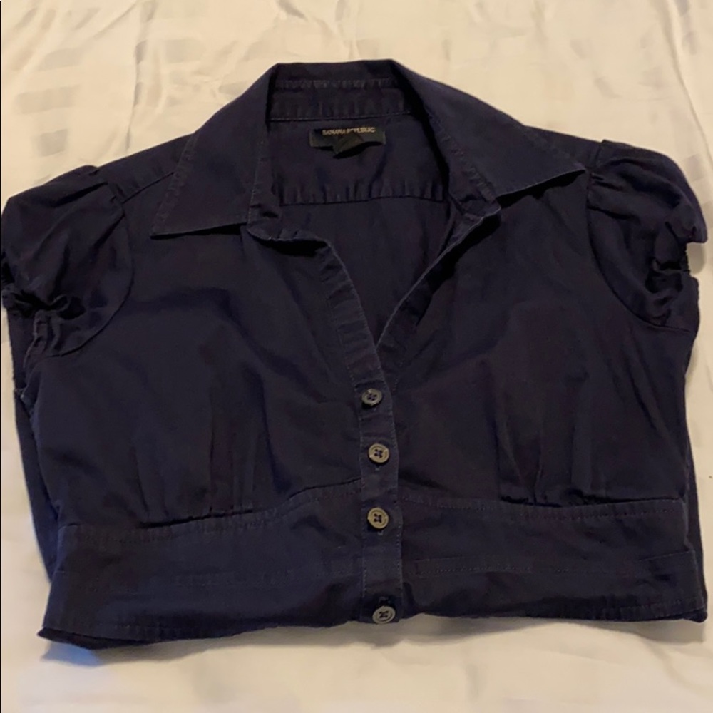 Banana Republic Blue princess seam shirt 2p